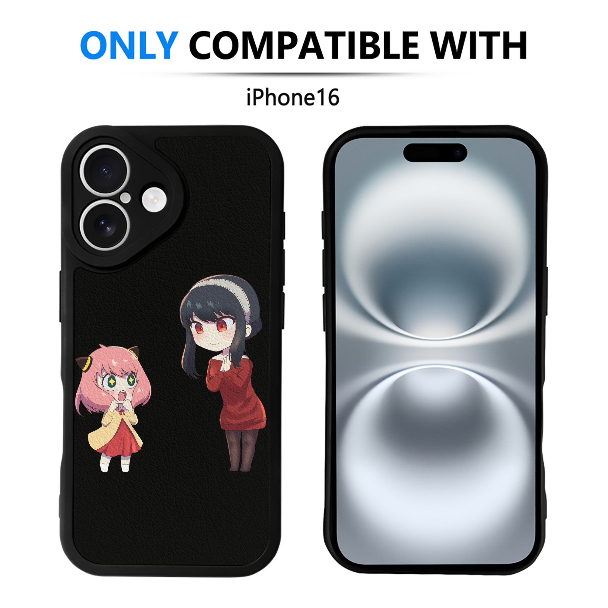 （画像用） SPY×FAMILY间谍家家酒 【iPhone 16シリーズ対応】シリコンスマホケース（レザー調） 材質：シリコン